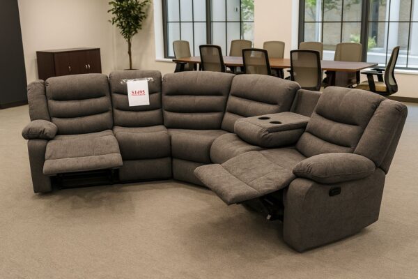 Modular Sectional Recliner with cupholder