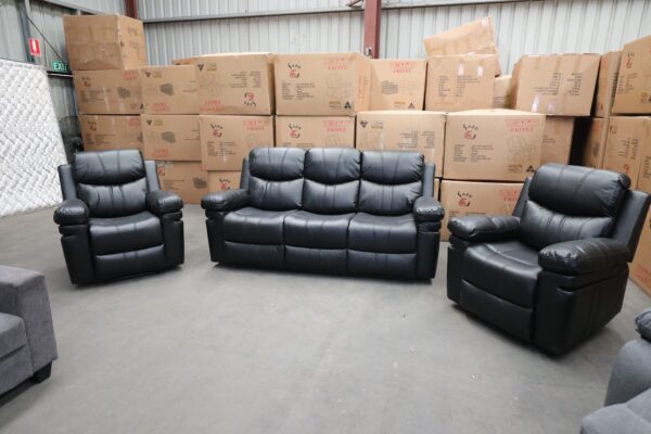 Air Leather Recliner Lounge. 3+1+1 - Image 5