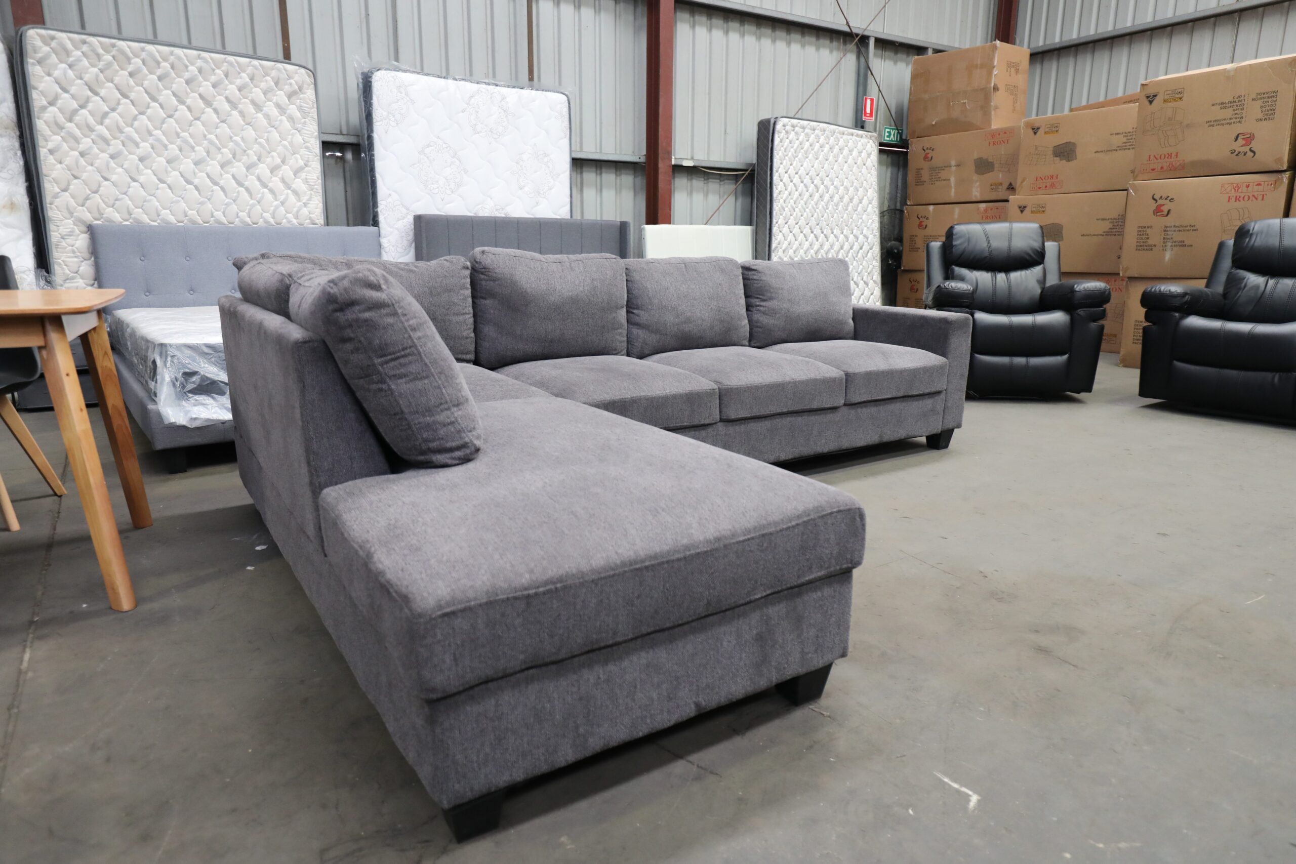Modular 5 Seater Lounge With Chaise - Image 2