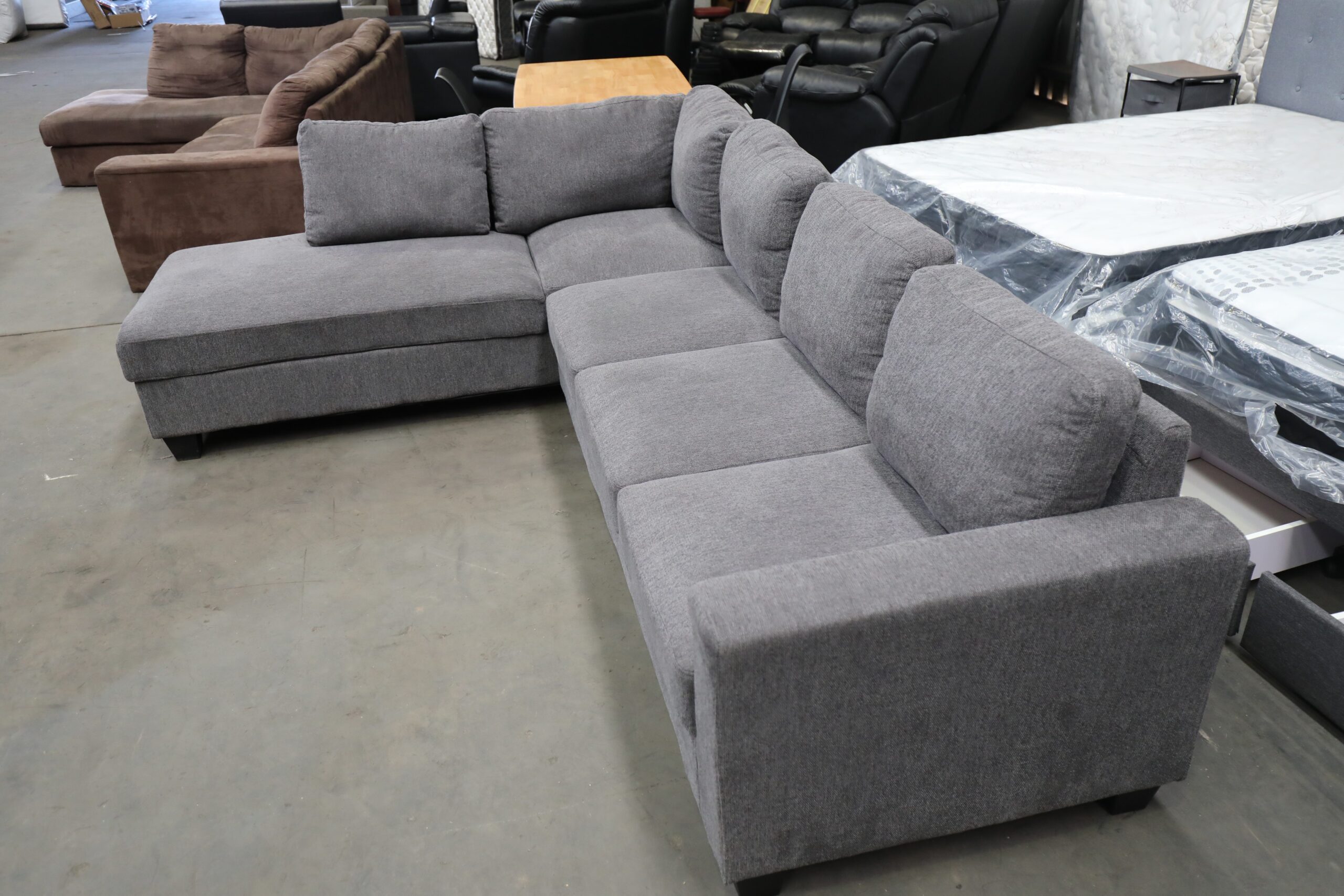 Modular 5 Seater Lounge With Chaise - Image 4