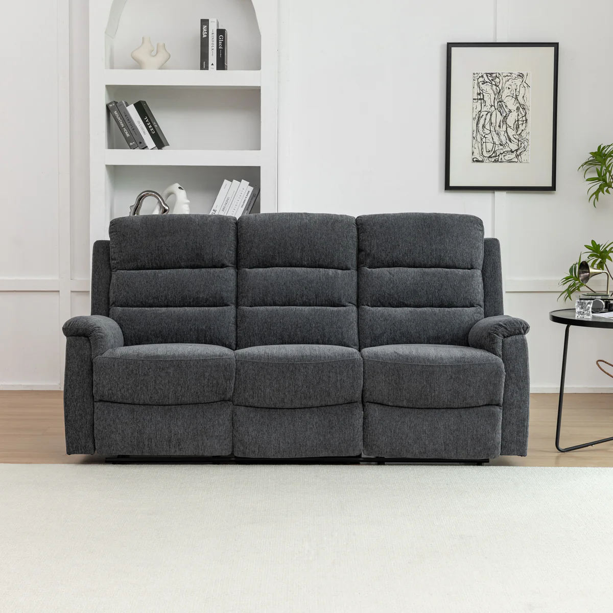 Saze Modern Grey Reclining Lounge Suite – Premium Comfort Collection - Image 4